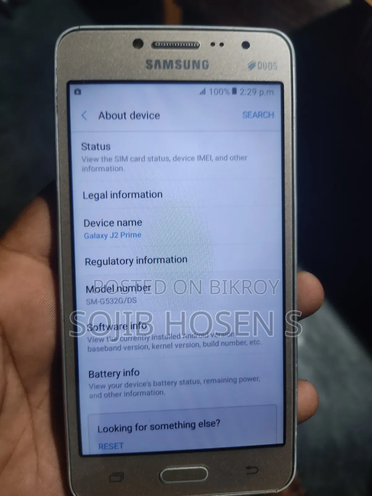 Samsung Galaxy J2 Prime 8 GB Rose Gold