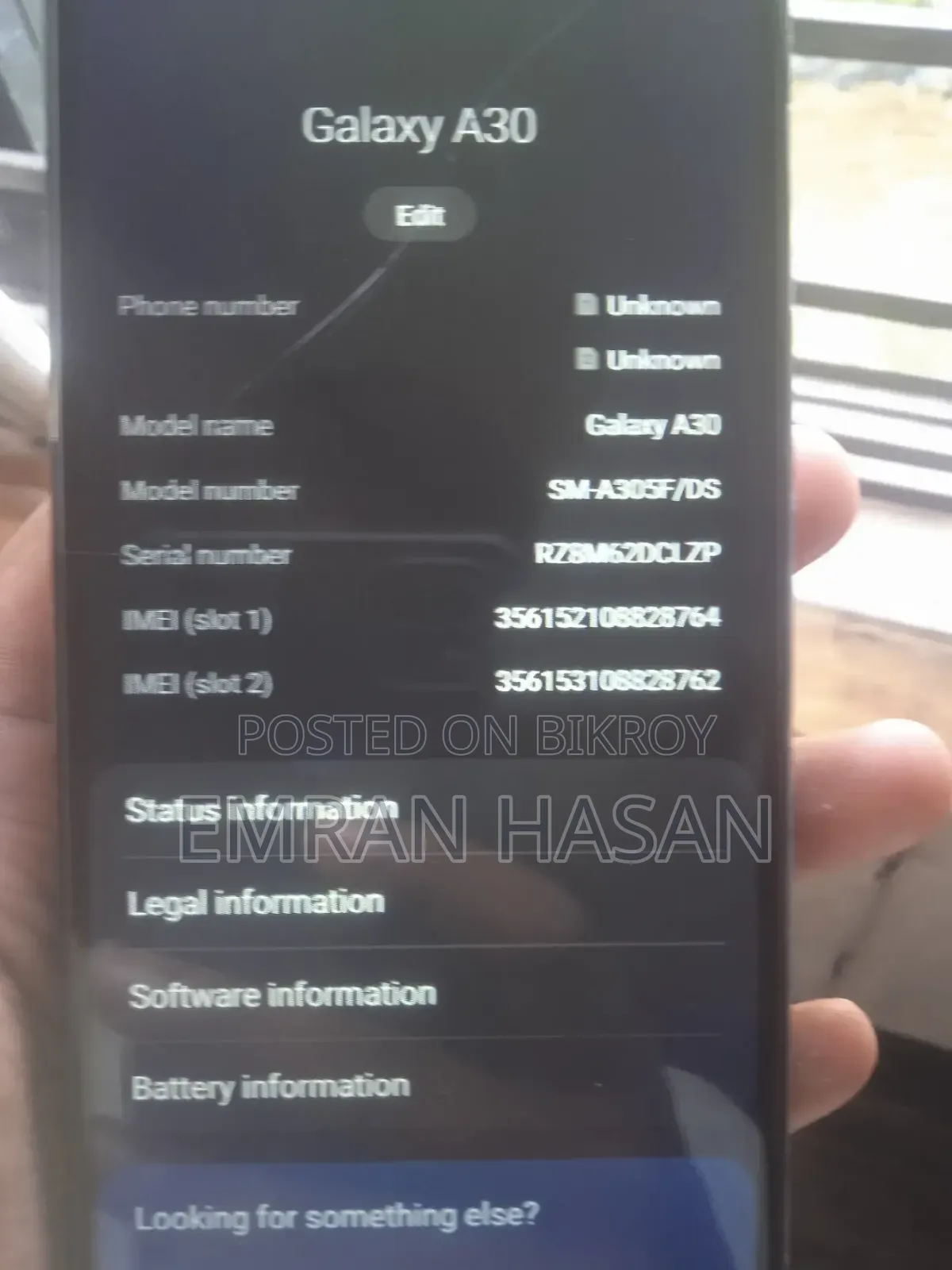 Samsung Galaxy A30 64 GB White