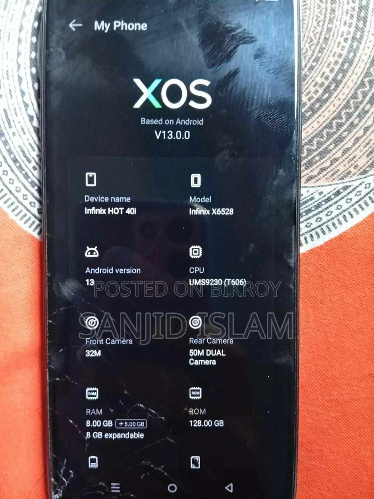 Infinix Hot 40i 128 GB Blue