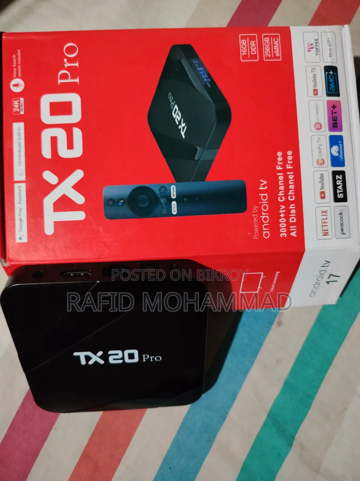 টিএক্স ২০ প্রো অ্যান্ড্রয়েড টিভি বক্স