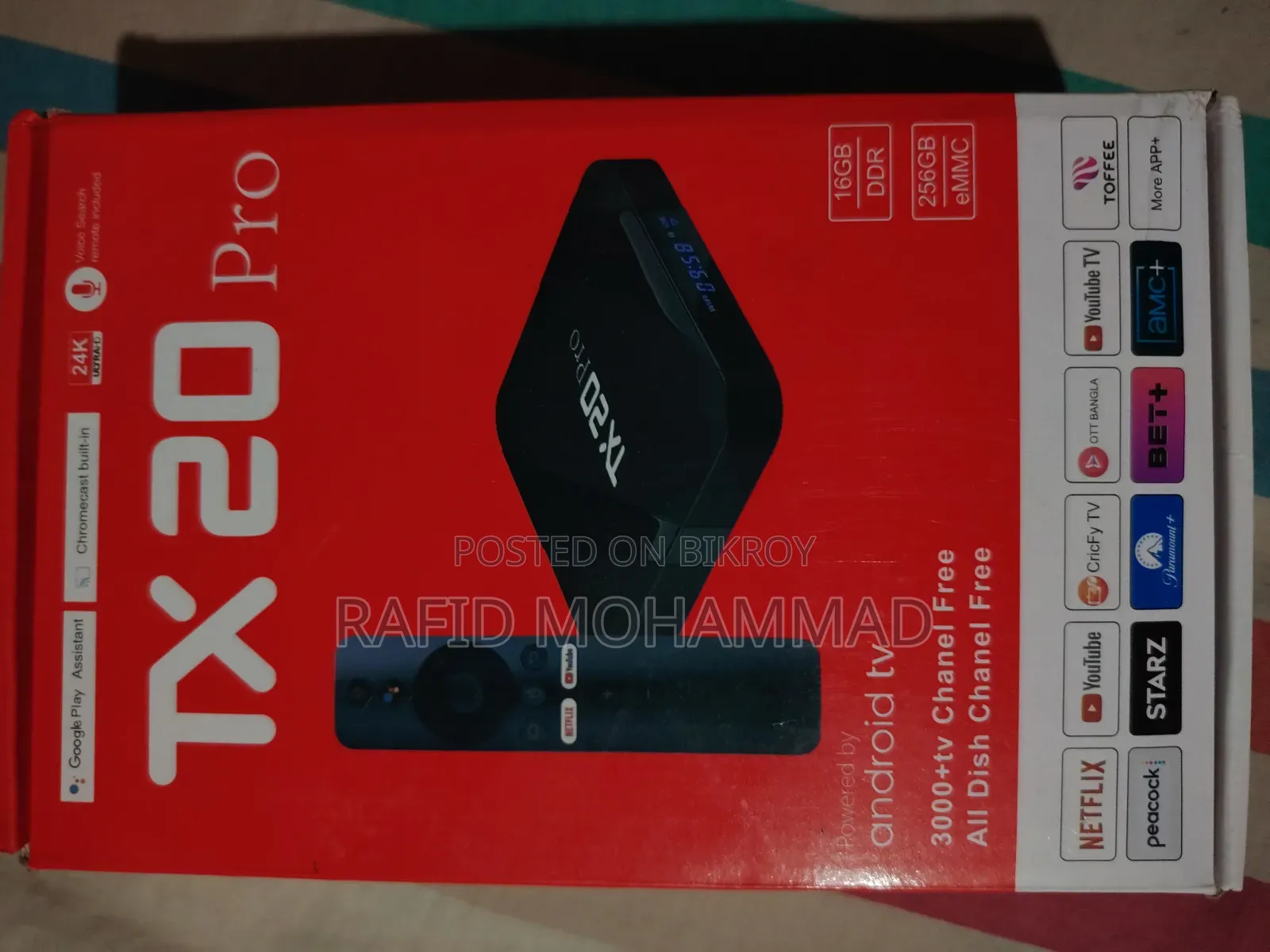 টিএক্স ২০ প্রো অ্যান্ড্রয়েড টিভি বক্স