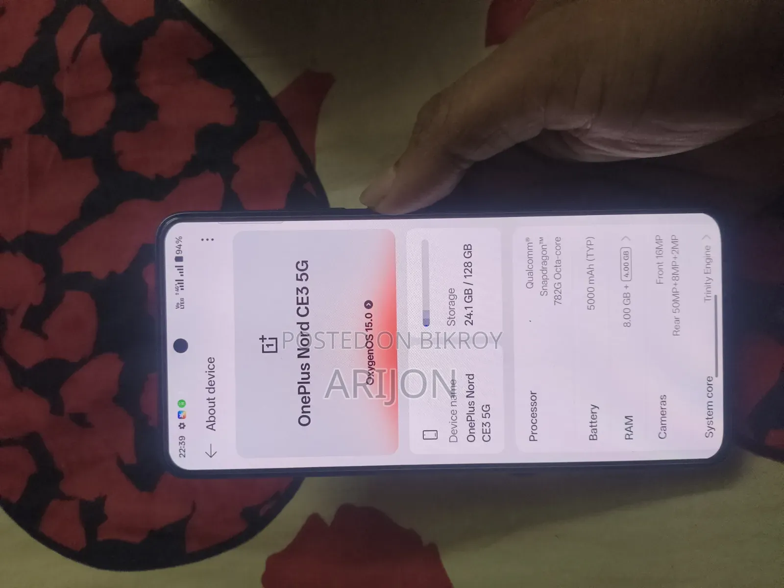 OnePlus Nord CE3 128 GB Black