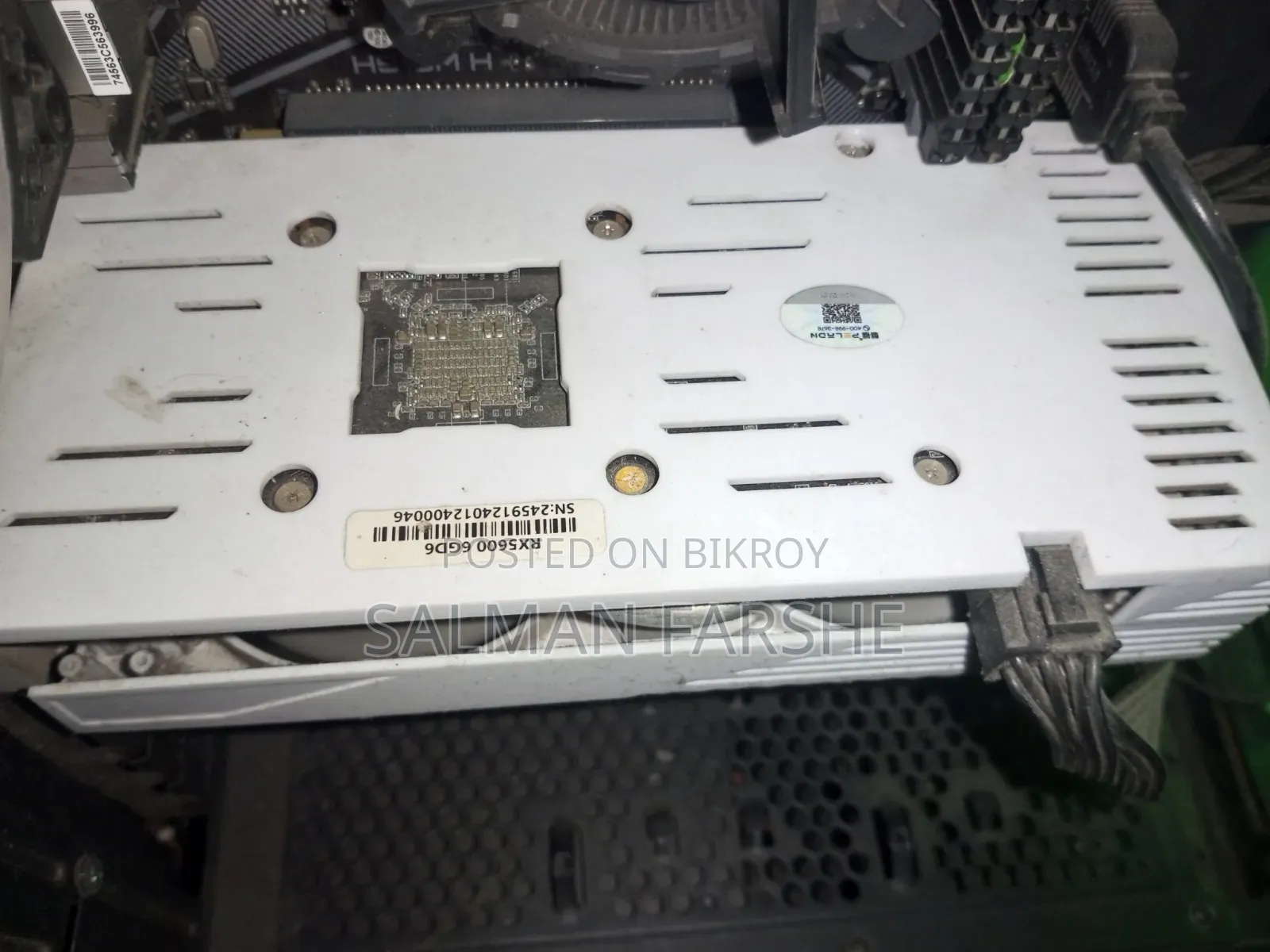 PELADN RX 5600 6G Dual Fans Gaming White Graphics Card