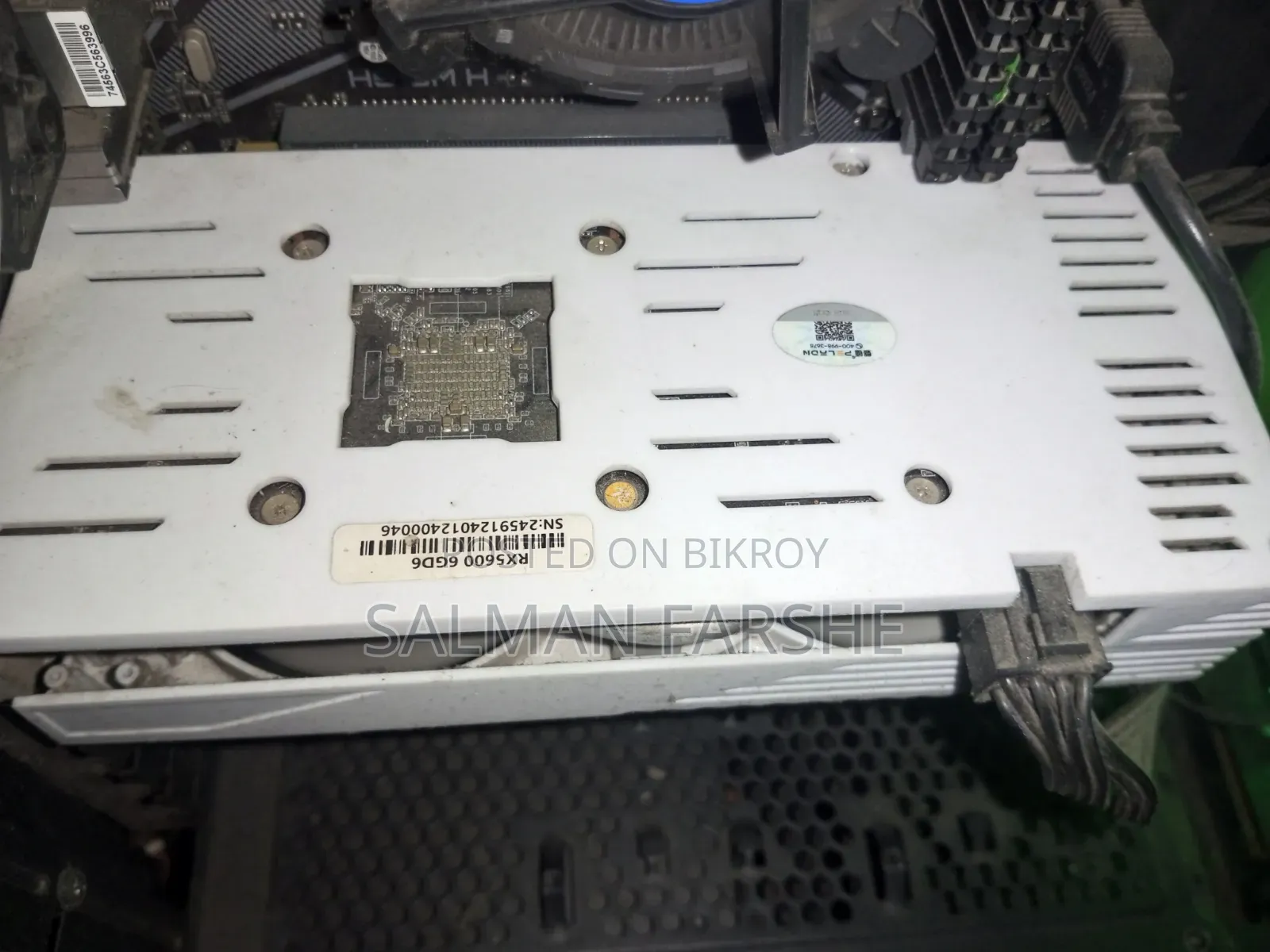 PELADN RX 5600 6G Dual Fans Gaming White Graphics Card