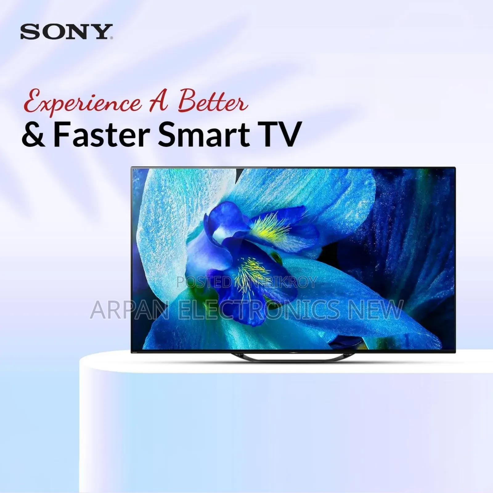 5 Years Guaranty Smart TV Sony Plus 43" Inche Frameless