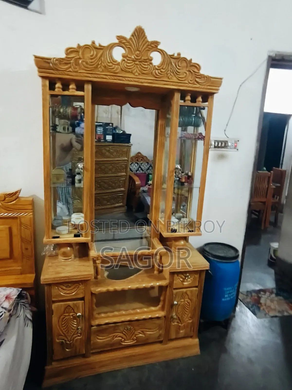 চিটাগং সেগুন কাঠের ডেসিংটেবিল