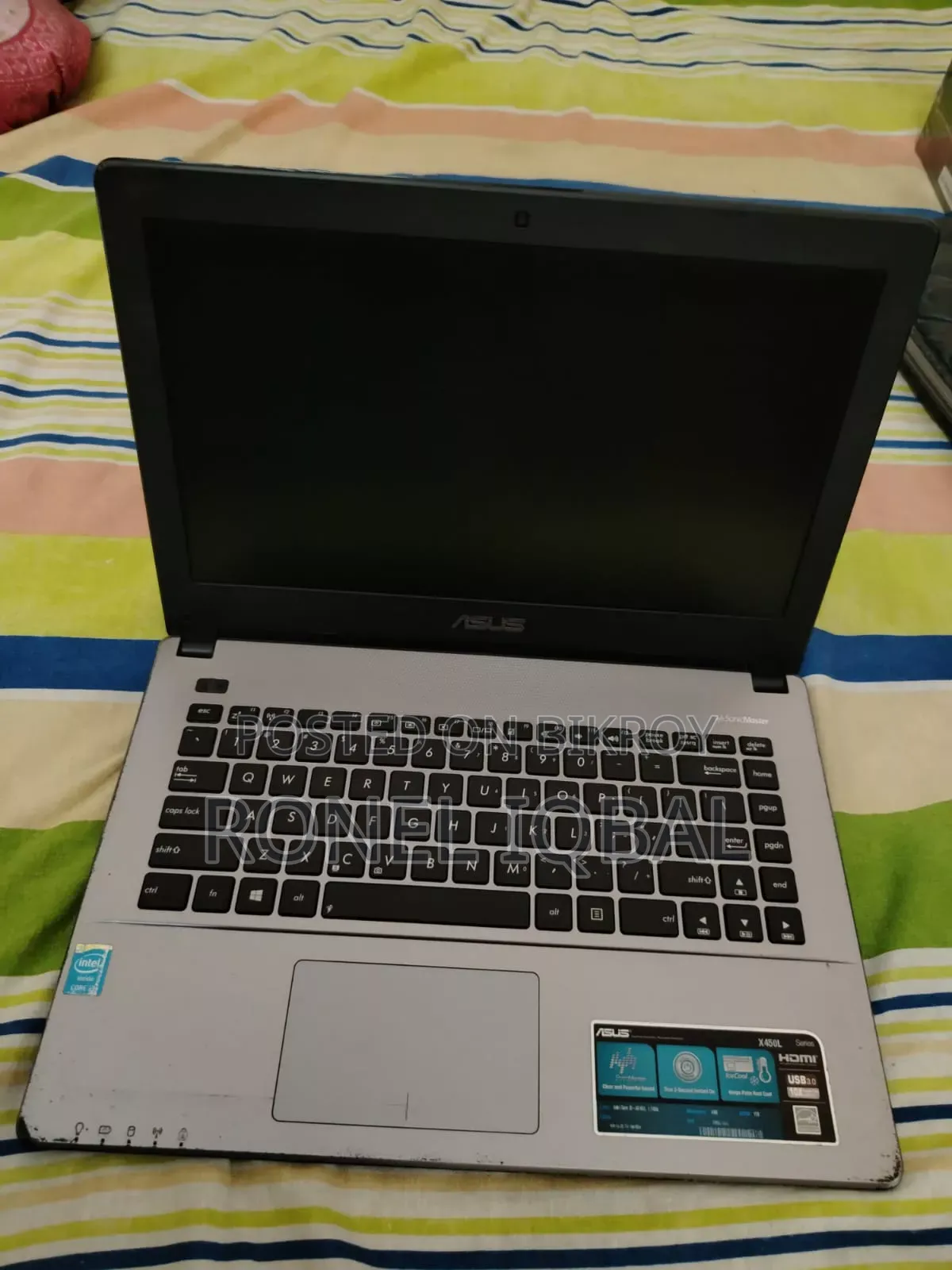 Laptop Asus X450LA 8GB Intel Core i3 HDD 500GB