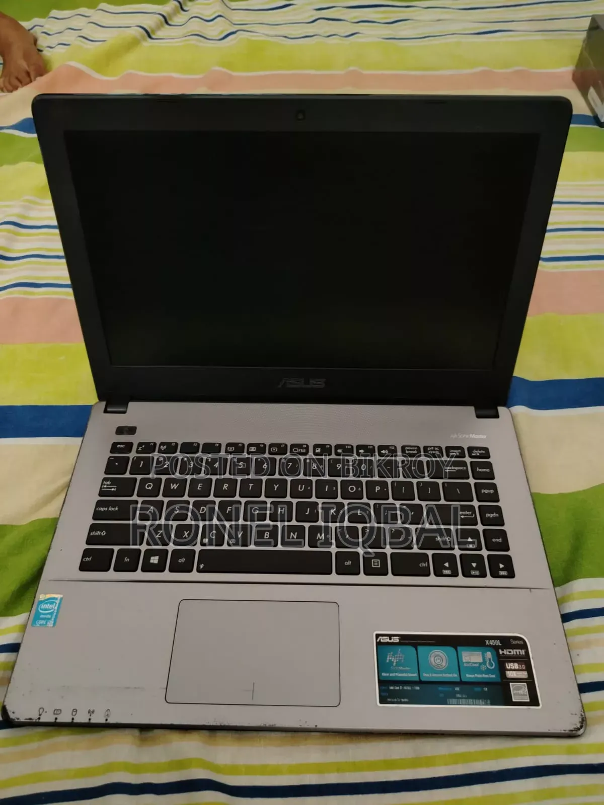 Laptop Asus X450LA 8GB Intel Core i3 HDD 500GB