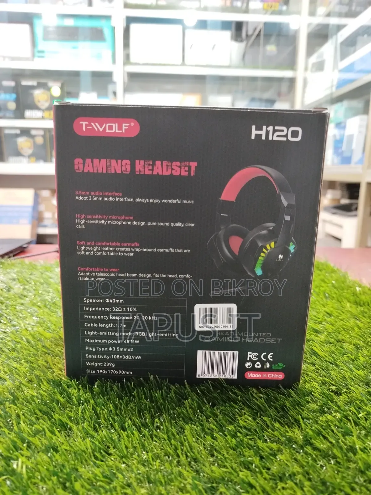 New T-Wolf RGB Gaming Headset H120