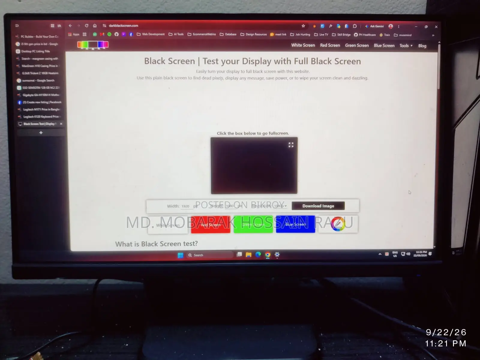 Desktop Computer 16GB Intel Core i5 SSD 128GB