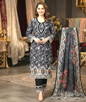 লেজার কাট রেডিমেড থ্রী পিস