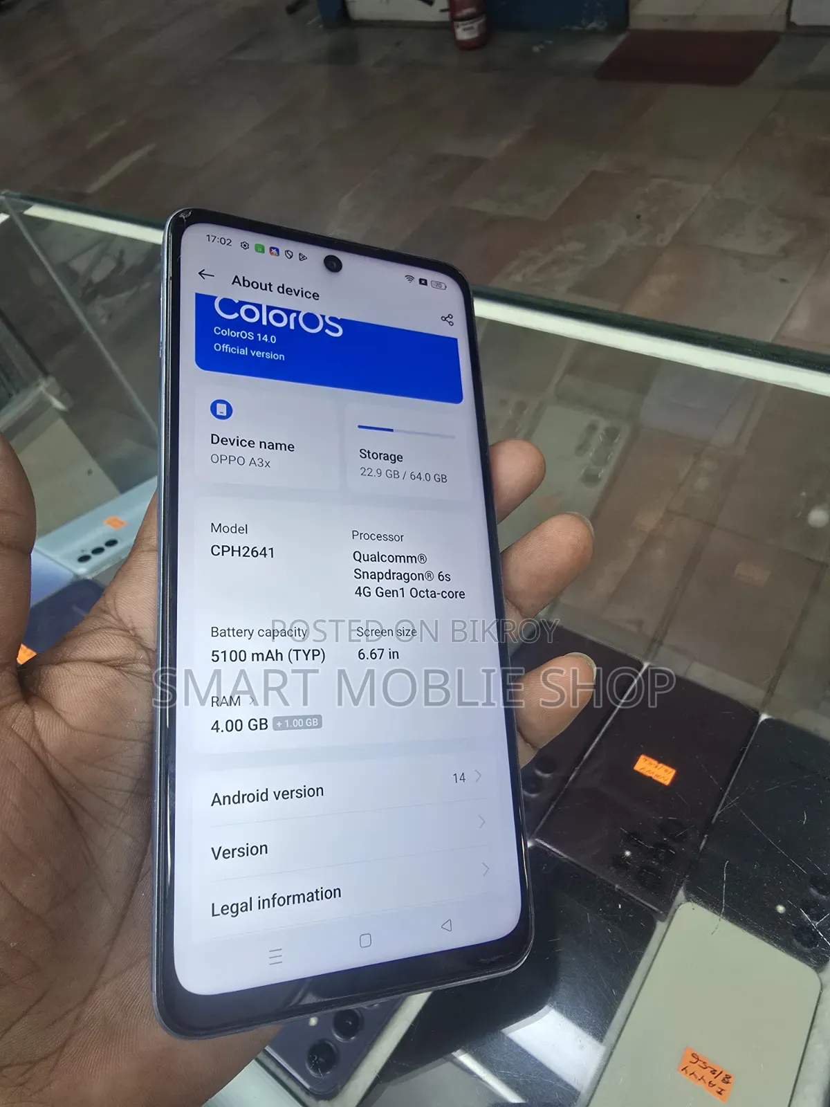 Oppo A3x 64 GB Blue