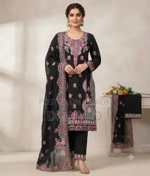 Embroidery Readymade Three Piece