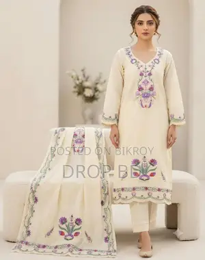 Embroidery Readymade Three Piece