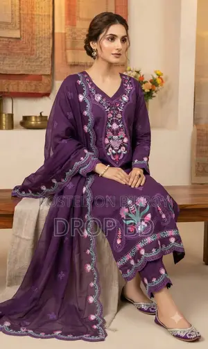 Embroidery Readymade Three Piece