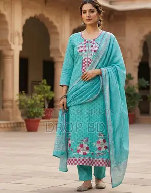 Embroidery Readymade Three Piece