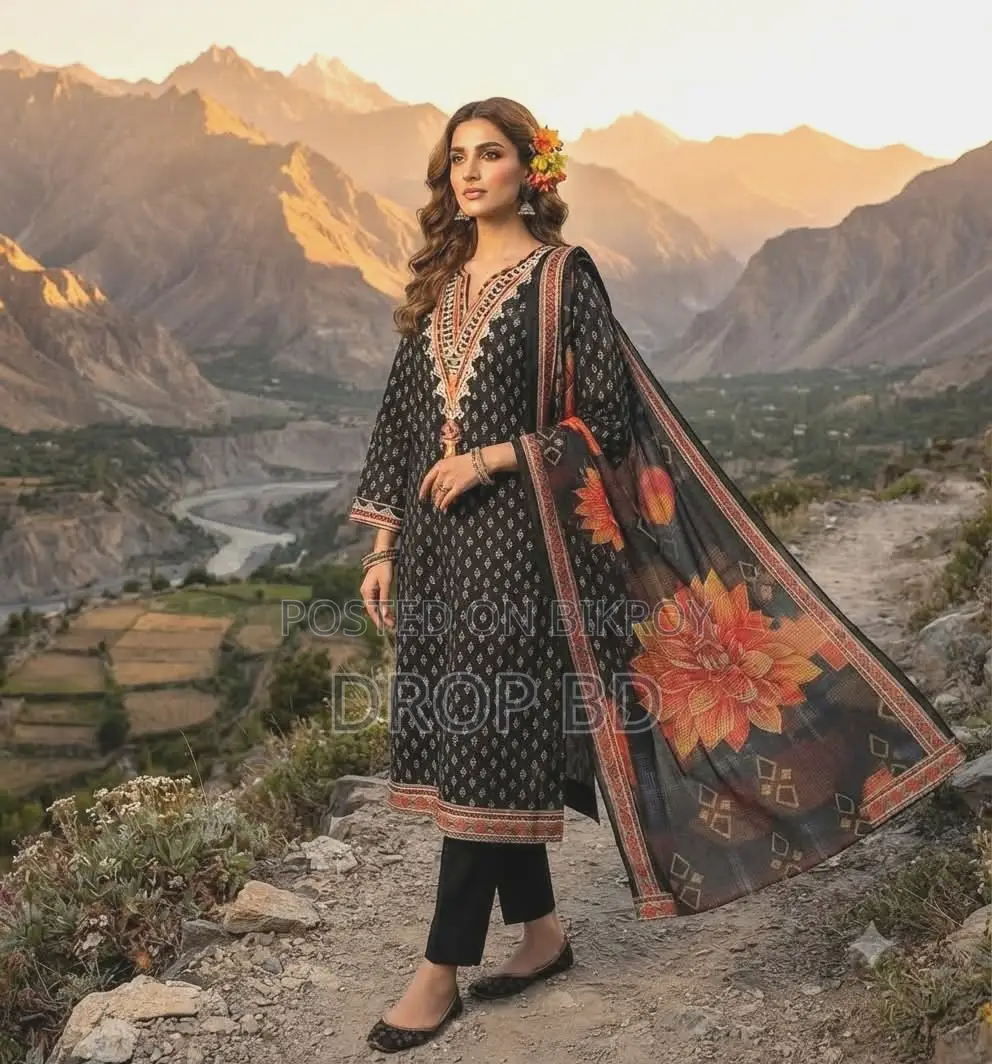 Embroidery Readymade Three Piece