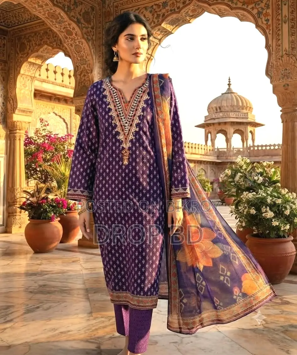 Embroidery Readymade Three Piece