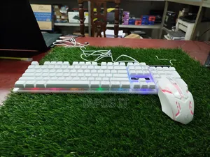 New NJ RGB Gaming Keyboard and Mouse USB Combo Set G21B