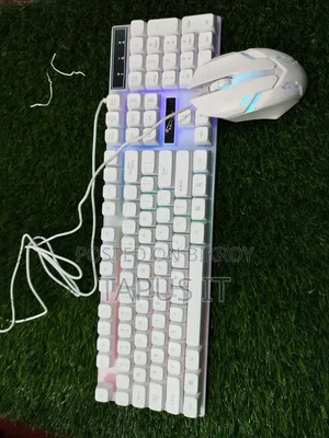 New NJ RGB Gaming Keyboard and Mouse USB Combo Set G21B