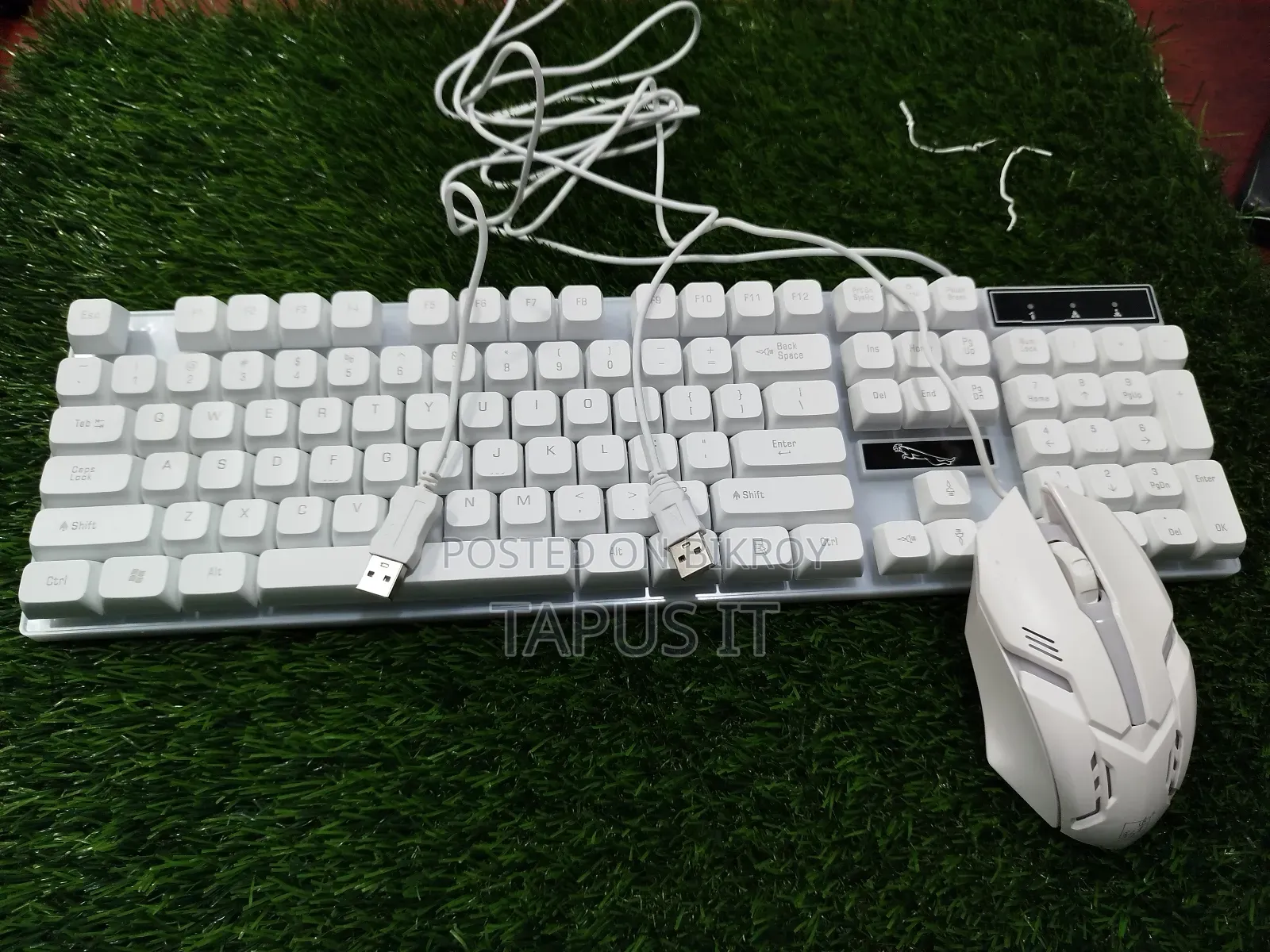 New NJ RGB Gaming Keyboard and Mouse USB Combo Set G21B