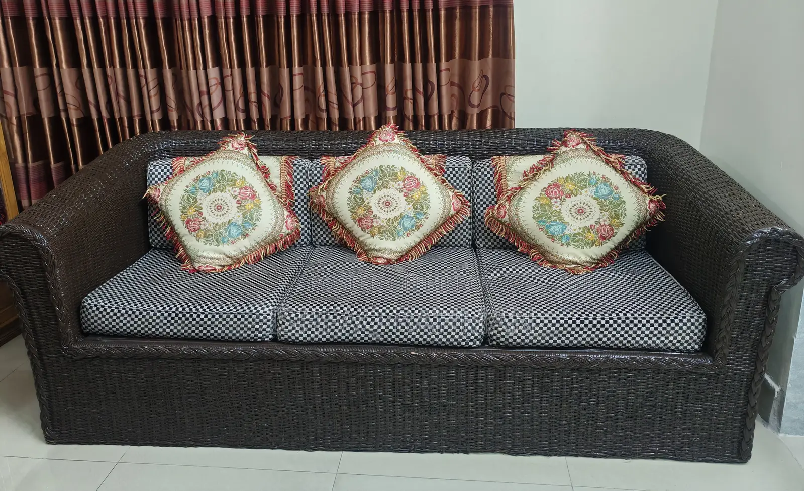 Rattan Sofa Set 3+1+1 | 5 Seater Rattan Sofa Set 3+1+1