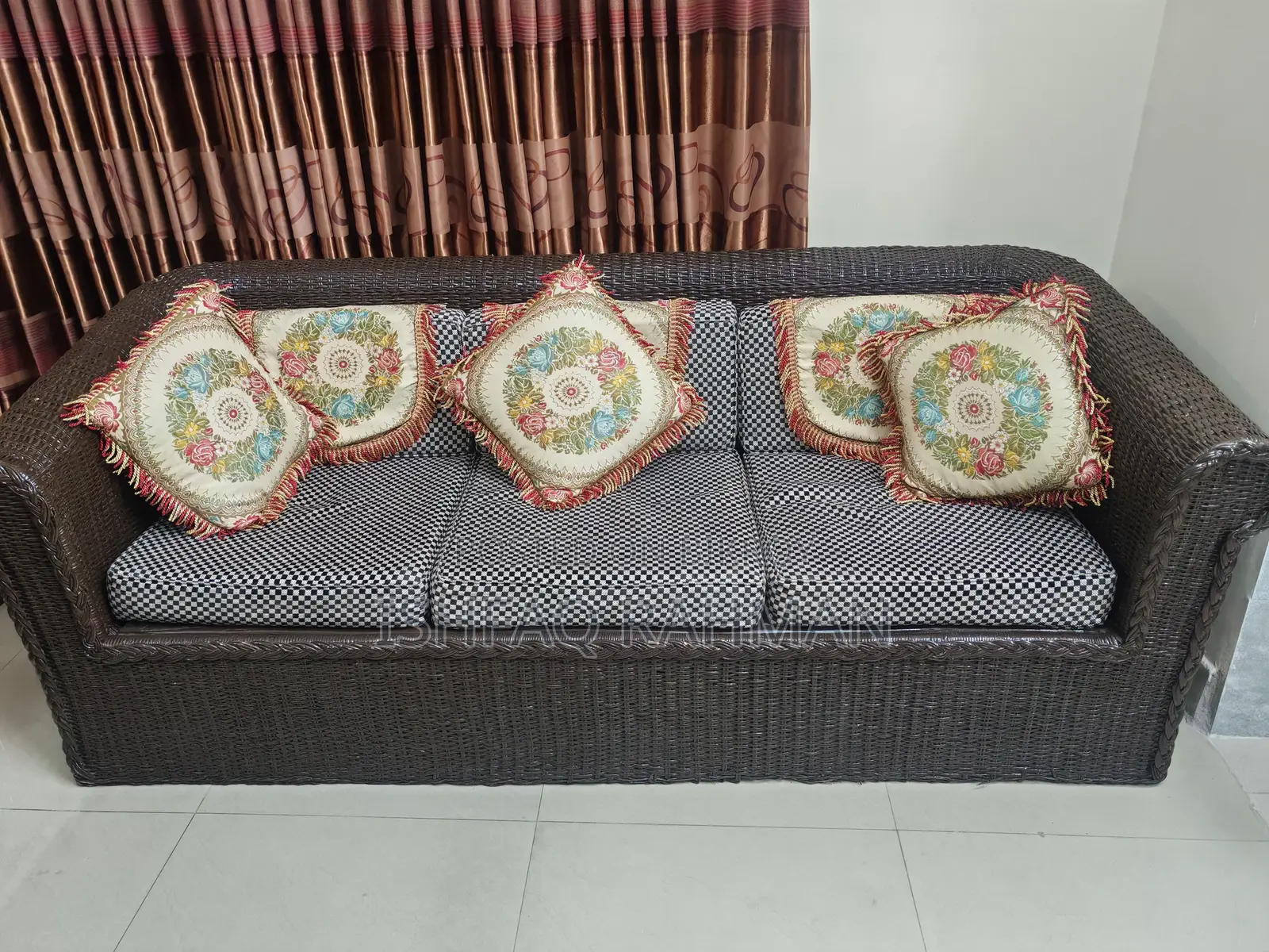 Rattan Sofa Set 3+1+1 | 5 Seater Rattan Sofa Set 3+1+1
