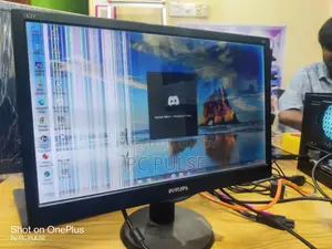 14" LED Monitor With Display Line Issue (Parts / as-Is Sale)