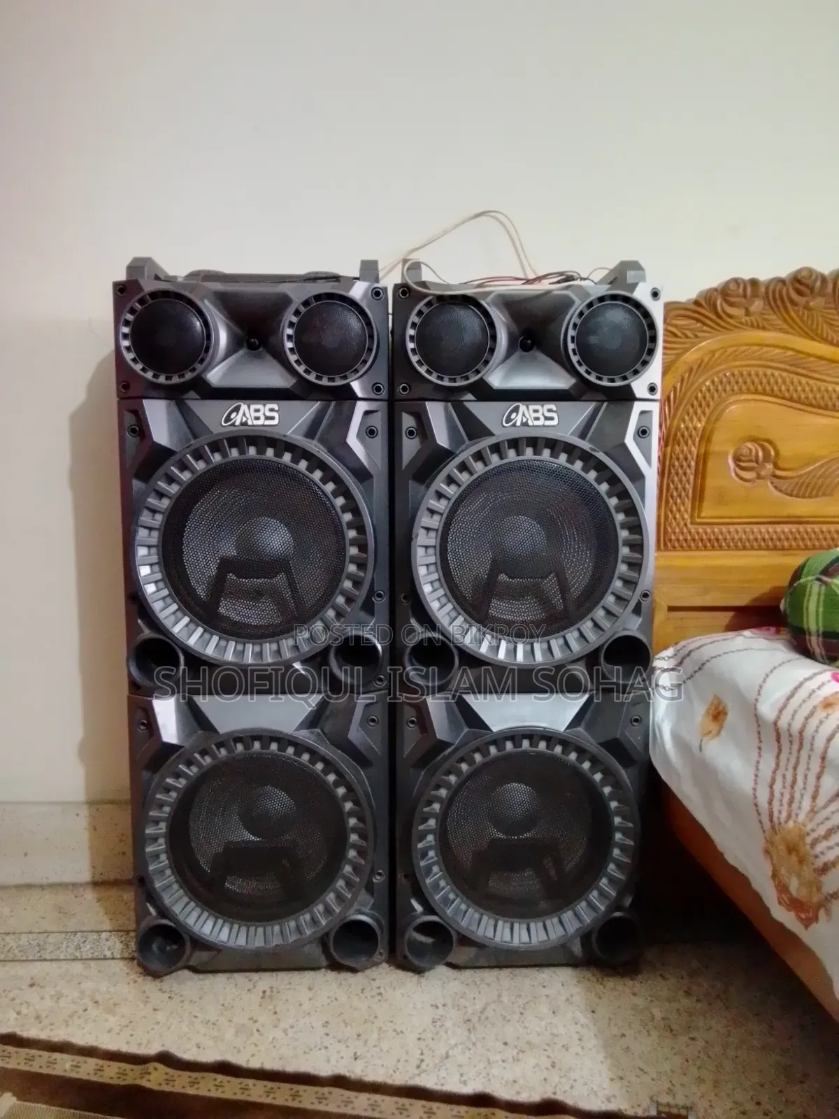 ABS 2-Piece Tower Speaker Set for Sale – Excellent Sound RGB Lights