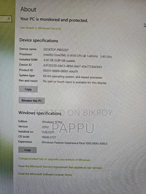 Desktop Computer Dell OptiPlex 3010 4GB Intel Core i3 HDD 512GB