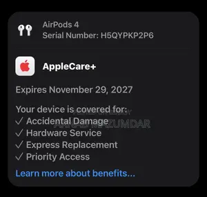 AirPods 4 (ANC) AppleCare+ Service Available.