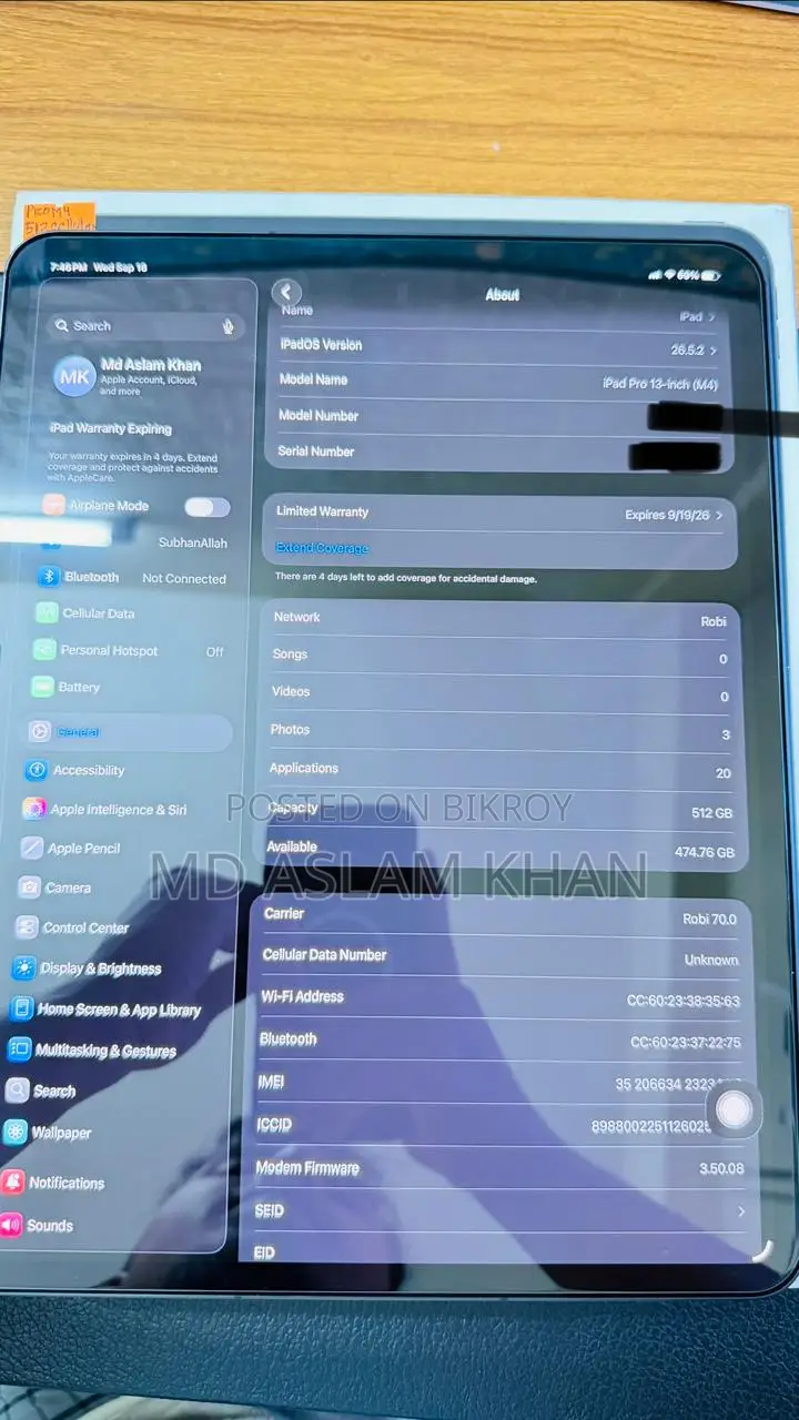 Apple iPad Pro 13 (2025) 512 GB Black