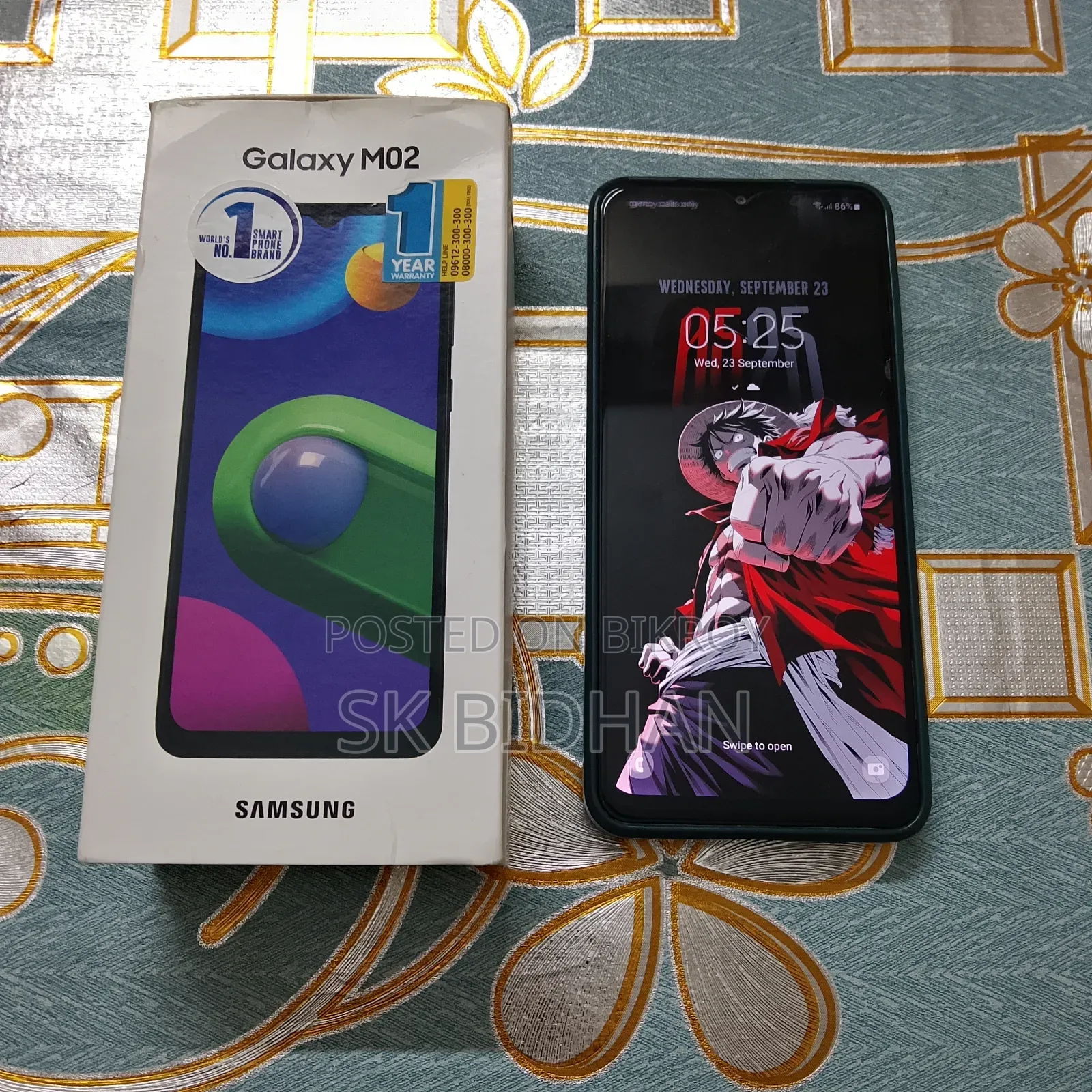 স্যামসাং গ্যালাক্সি এম০২ ৩২ জিবি ব্লু