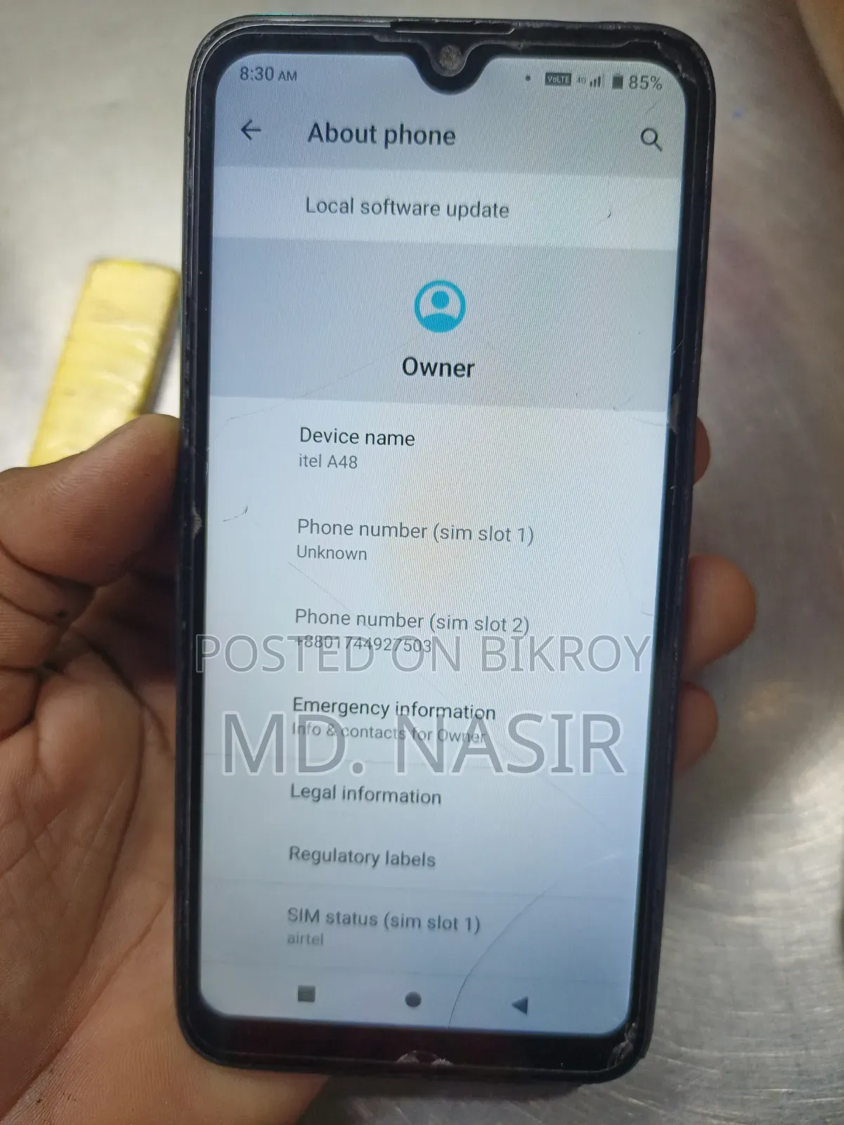 Itel A48 32 GB Blue