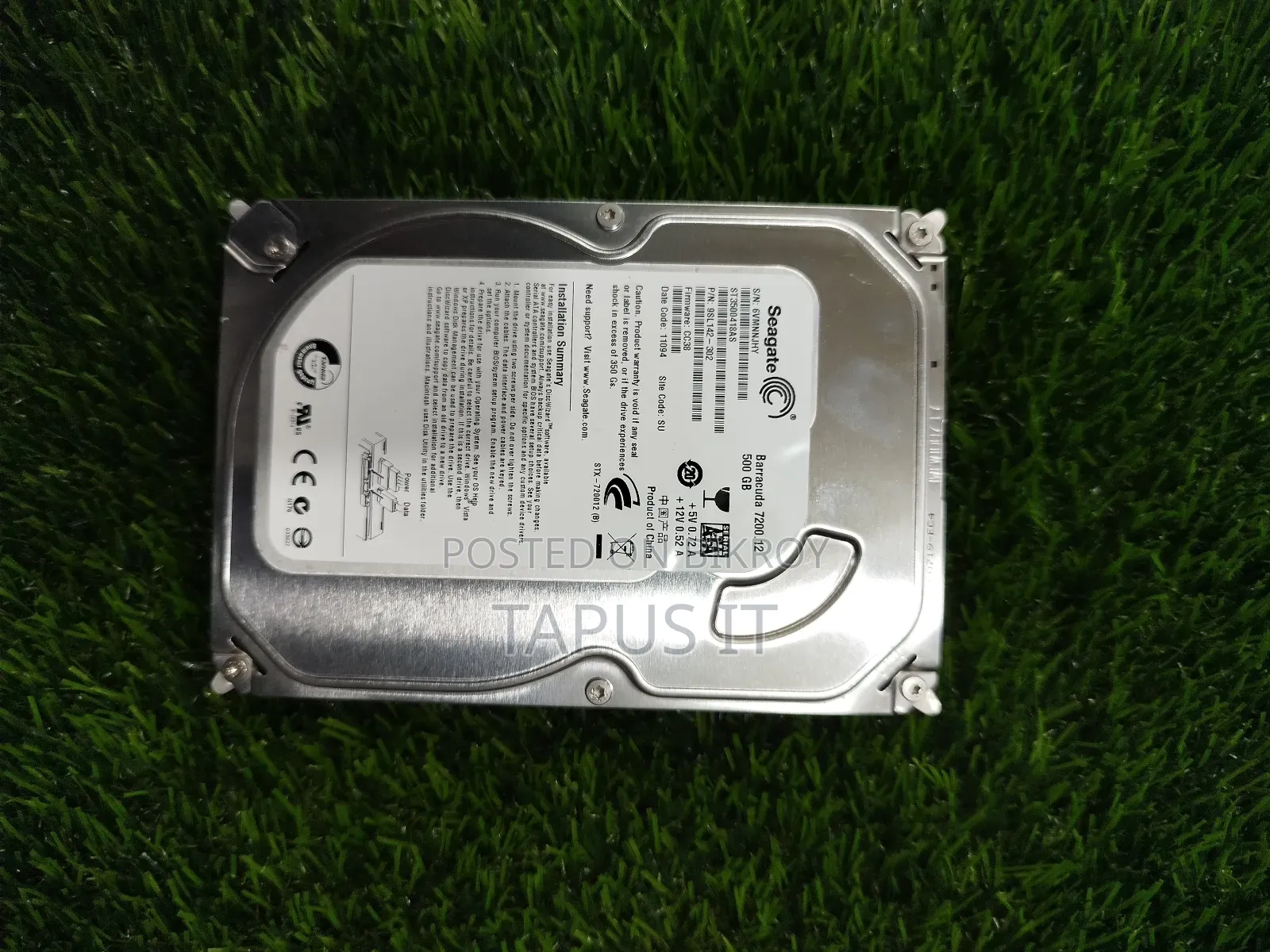 HDD 500GB Seagate 1Year Warranty