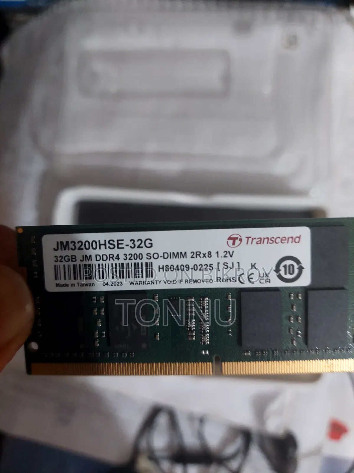 Transcend Jm3200hse-32g — 32gb Ddr4 3200mhz So-Dimm, 2rx8, 1.2v.