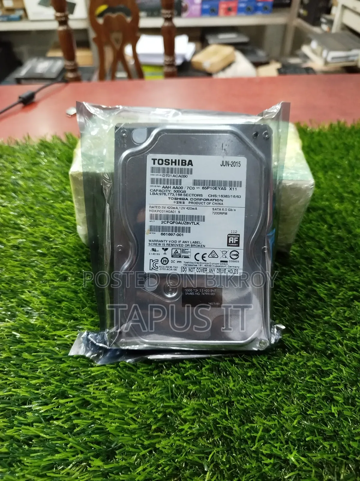 500GB Hard Drive HDD Toshiba 1 Year Warranty