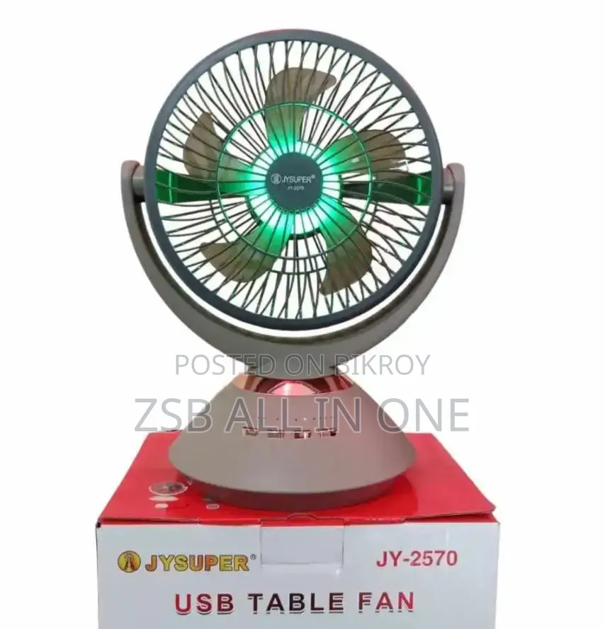 2570 Model Jysuper Rechargeable Fan