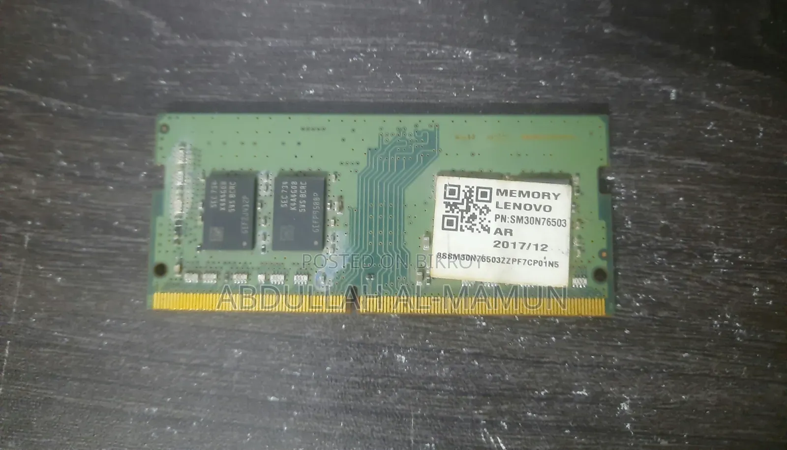 Samsung 4gb Ddr4-L 2400mhz So-Dimm Laptop Ram