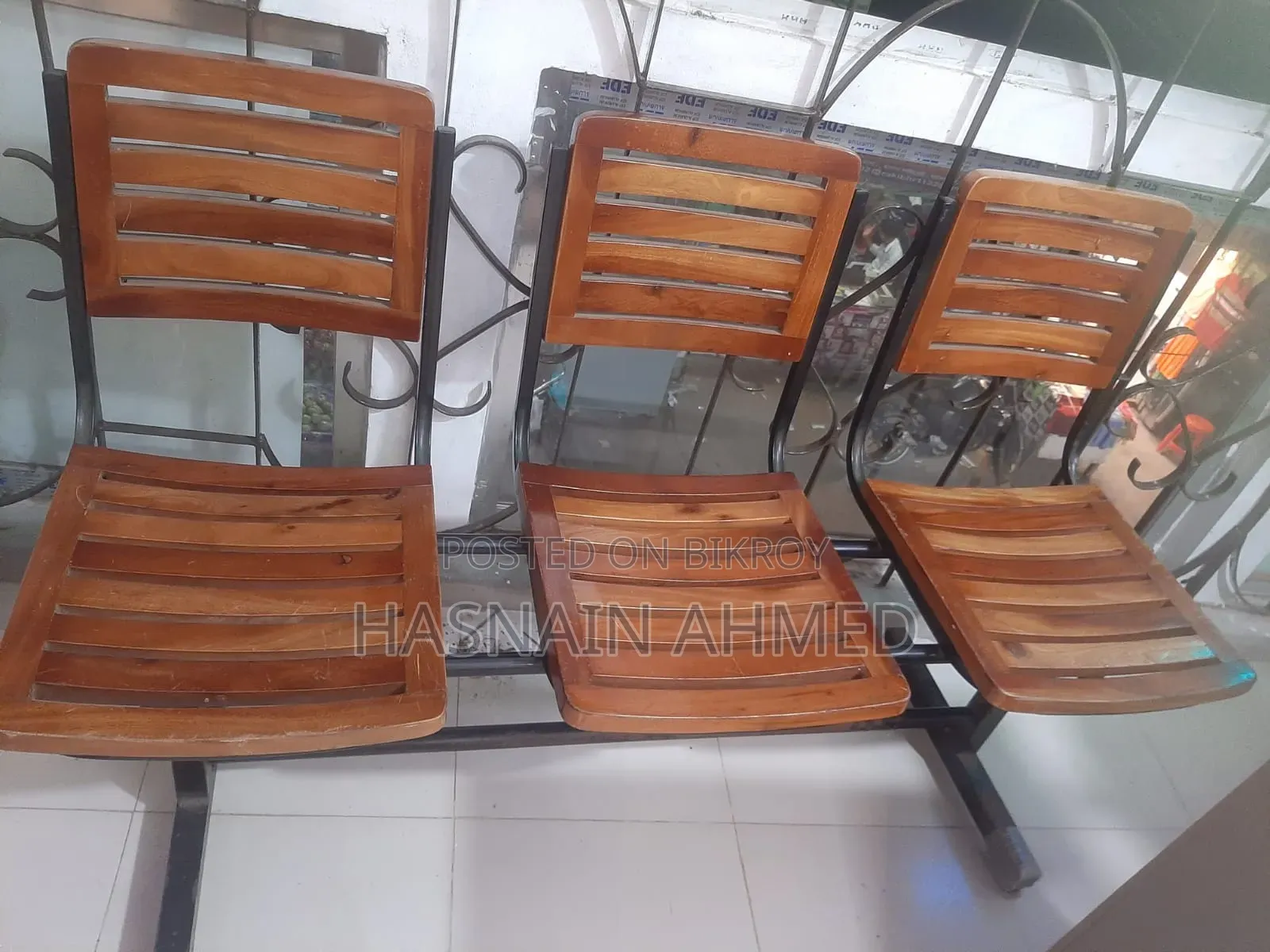 Wooden Sofa and Rexine Foam Sofa