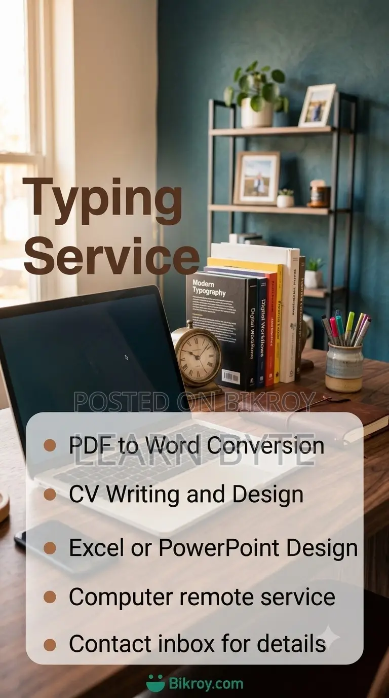 Professional Computer Remote Servicing | PDF to Word | CV Writing Etc