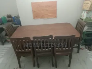Made of Mahogany wood with six chairs for sale
