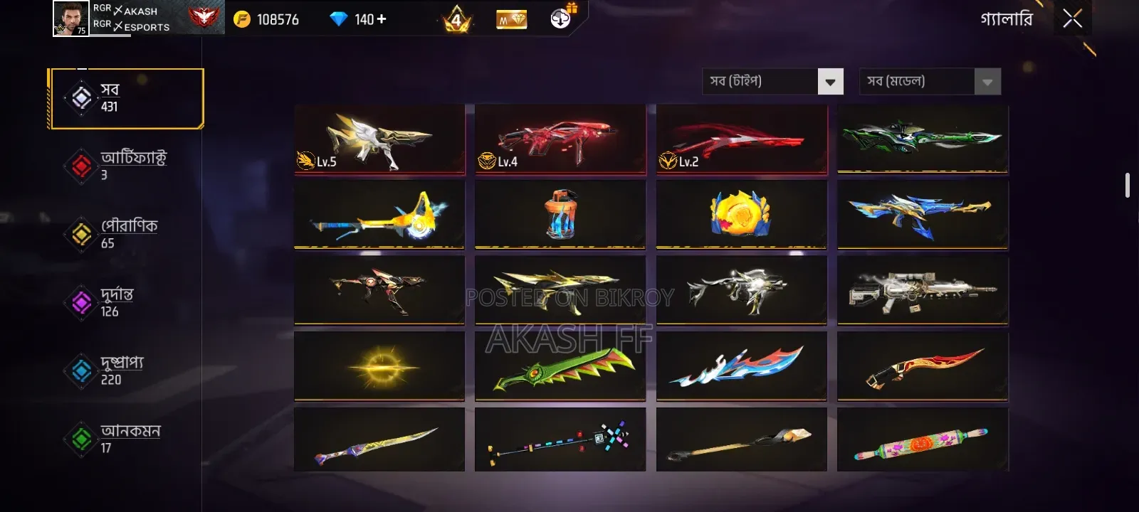 Three U-guns available Prime Level 4