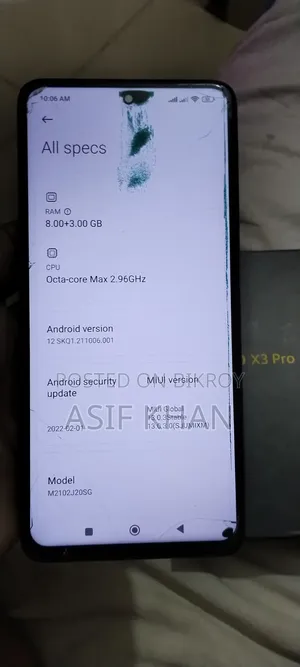 Xiaomi Poco X3 Pro ২৫৬ জিবি ব্ল্যাক