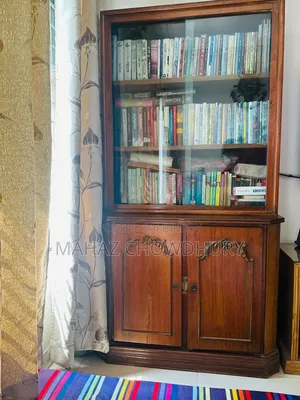 Pure Teak Wood Bookshelf / Showcase – Urgent Sale!