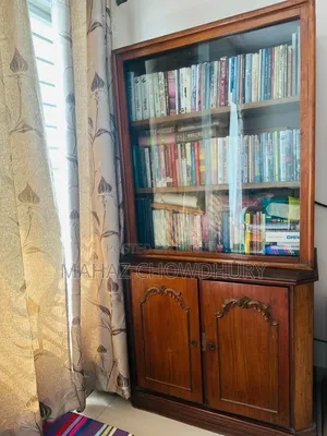 Pure Teak Wood Bookshelf / Showcase – Urgent Sale!