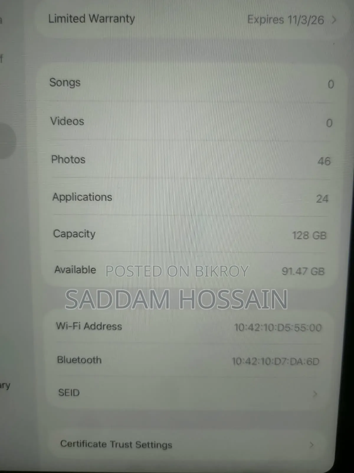 Apple iPad (2025) 128 GB Silver