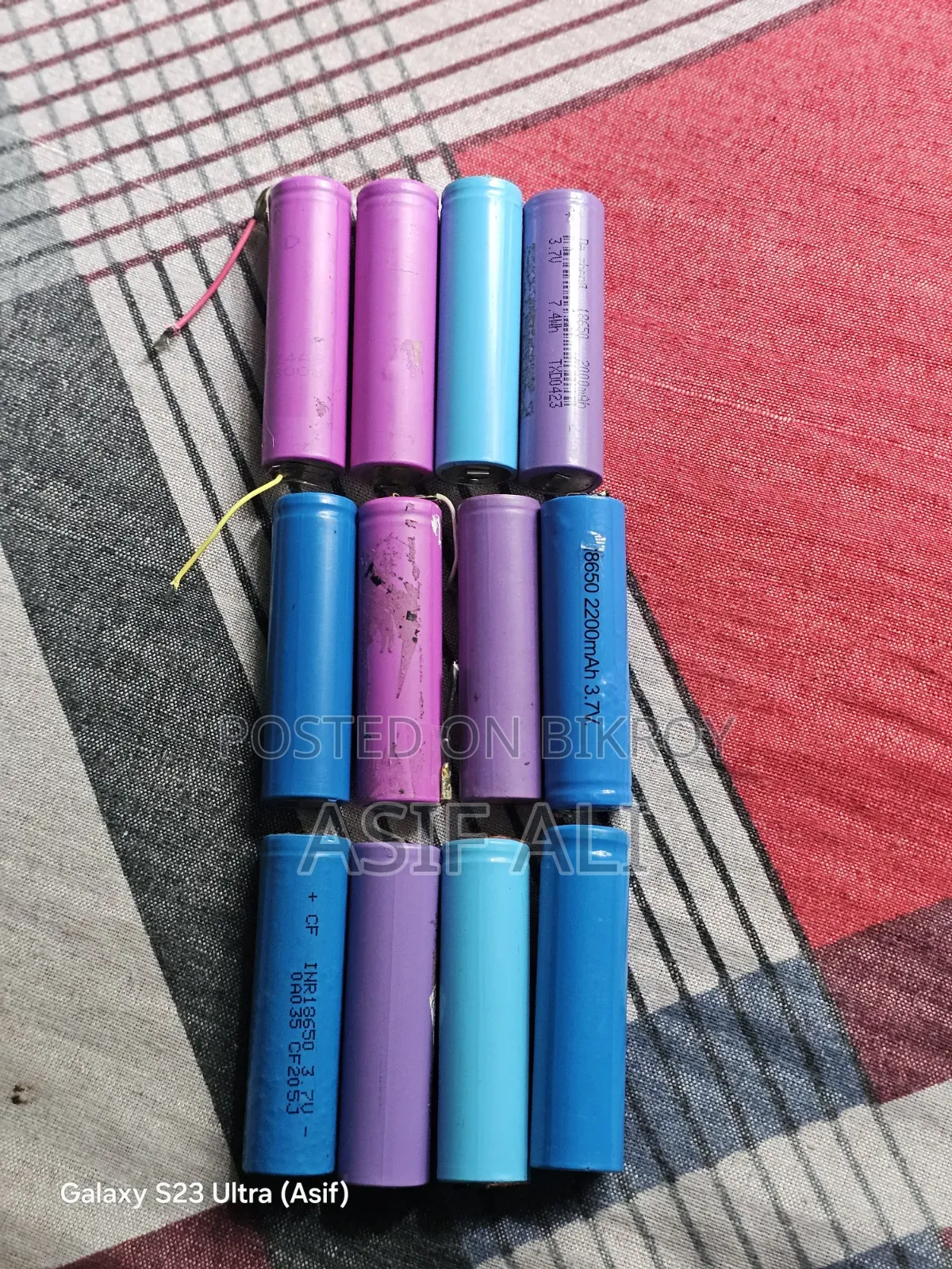 লিথিয়াম ব্যাটারি ৩.৭ ভোল্ট ল্যাপটপ সেল