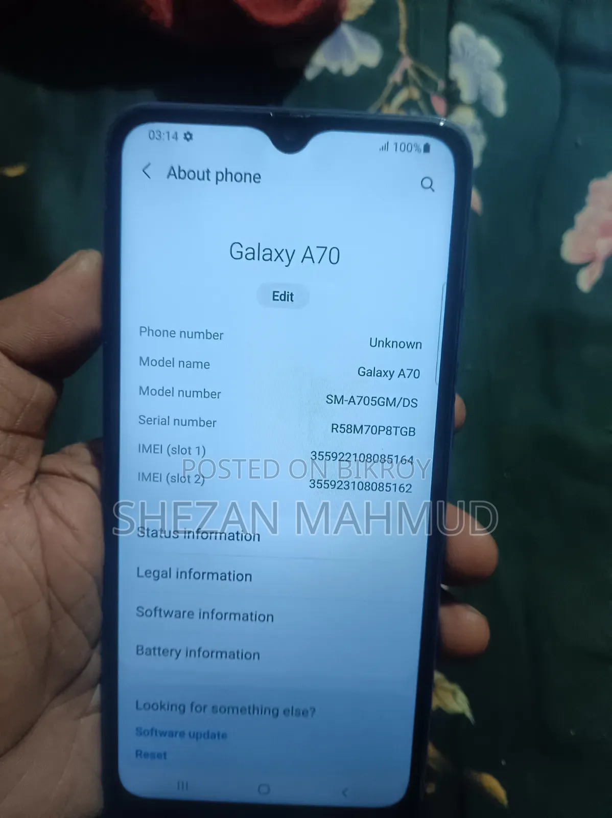 Samsung Galaxy A70 128 GB Green