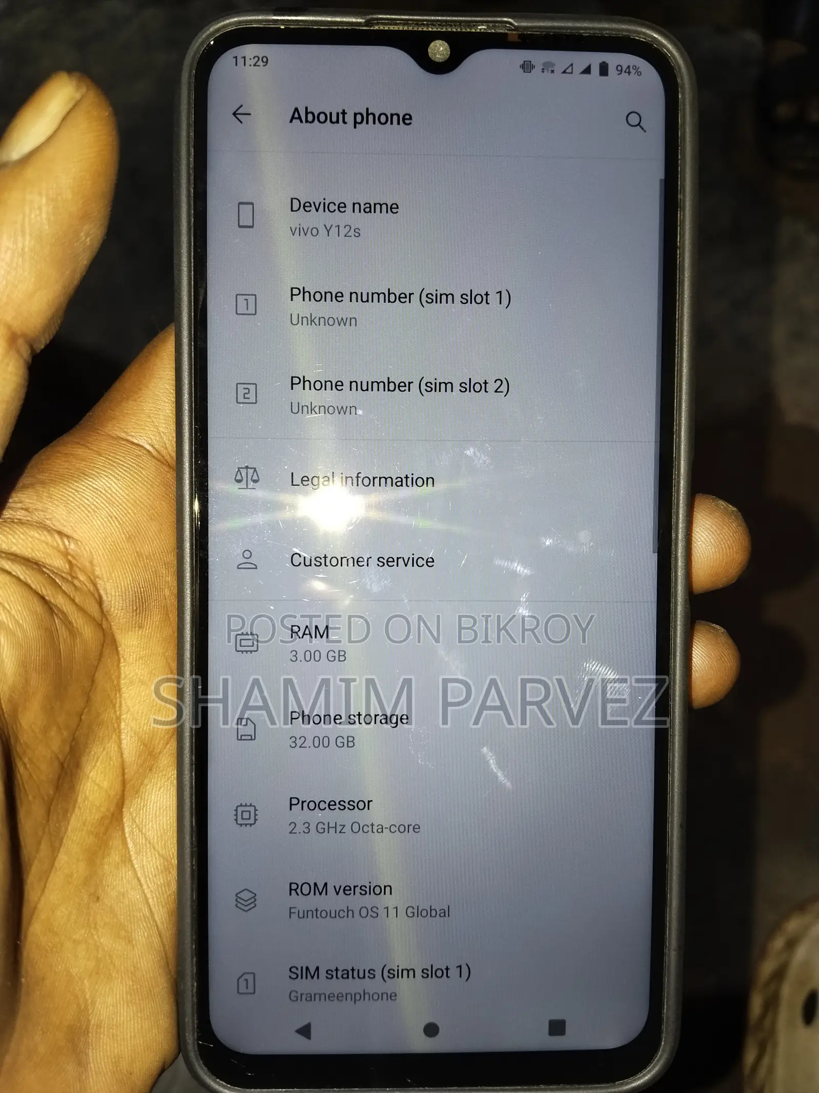 Vivo Y12s 32 GB Gray